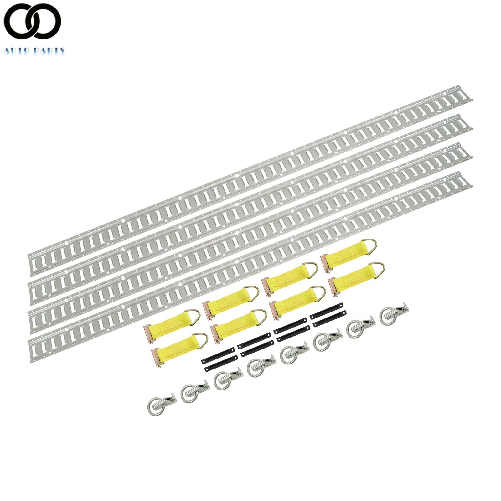 8' E Track Tie Down Enclosed Trailer 28 Pcs Horizontal Galvanized For Truck ATV
