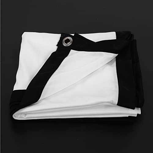 Portable Projector Screen,40 Inch 16:9 Thicken White Polyester Foldable Non-C...