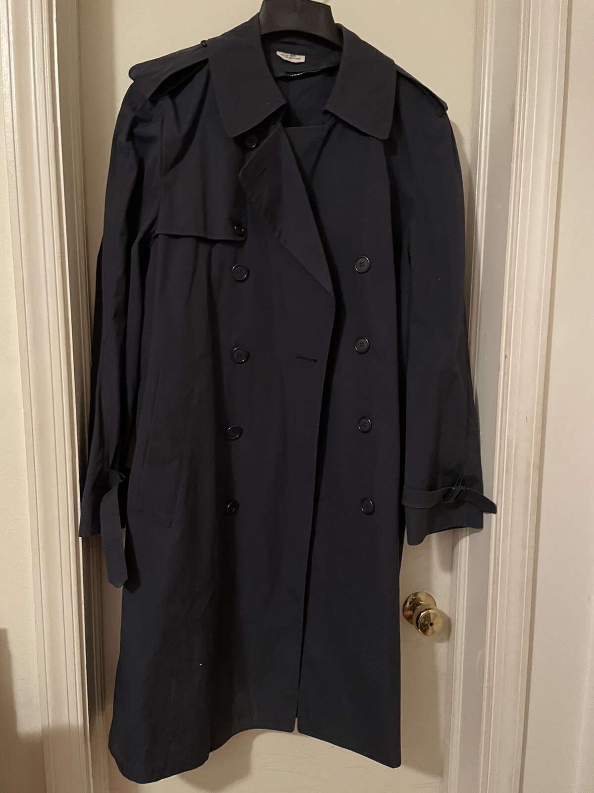 Vintage US Military Raincoat 38R Trench Coat Air Force