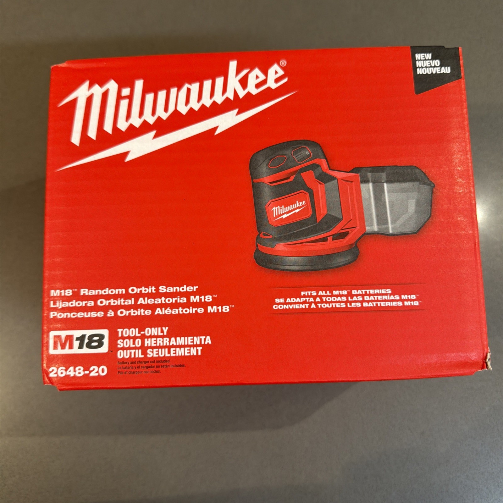 Milwaukee 2648-20 M18 18V Cordless Random Orbit Sander - Bare Tool