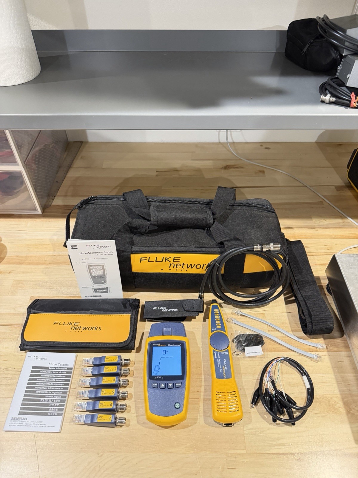 FLUKE NETWORKS MS2-KIT MICROSCANNER 2 & INTELLITONE PRO200 CABLE TEST KIT