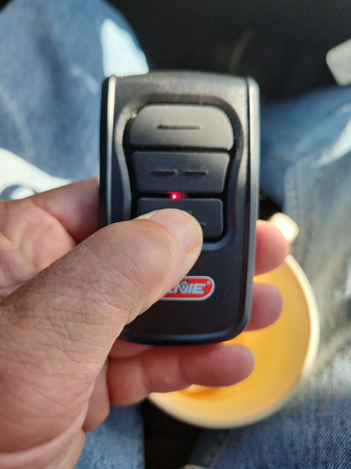 Genie GM3T Garage Door Opener Remote 3 Button Black Model OEM Authentic Original