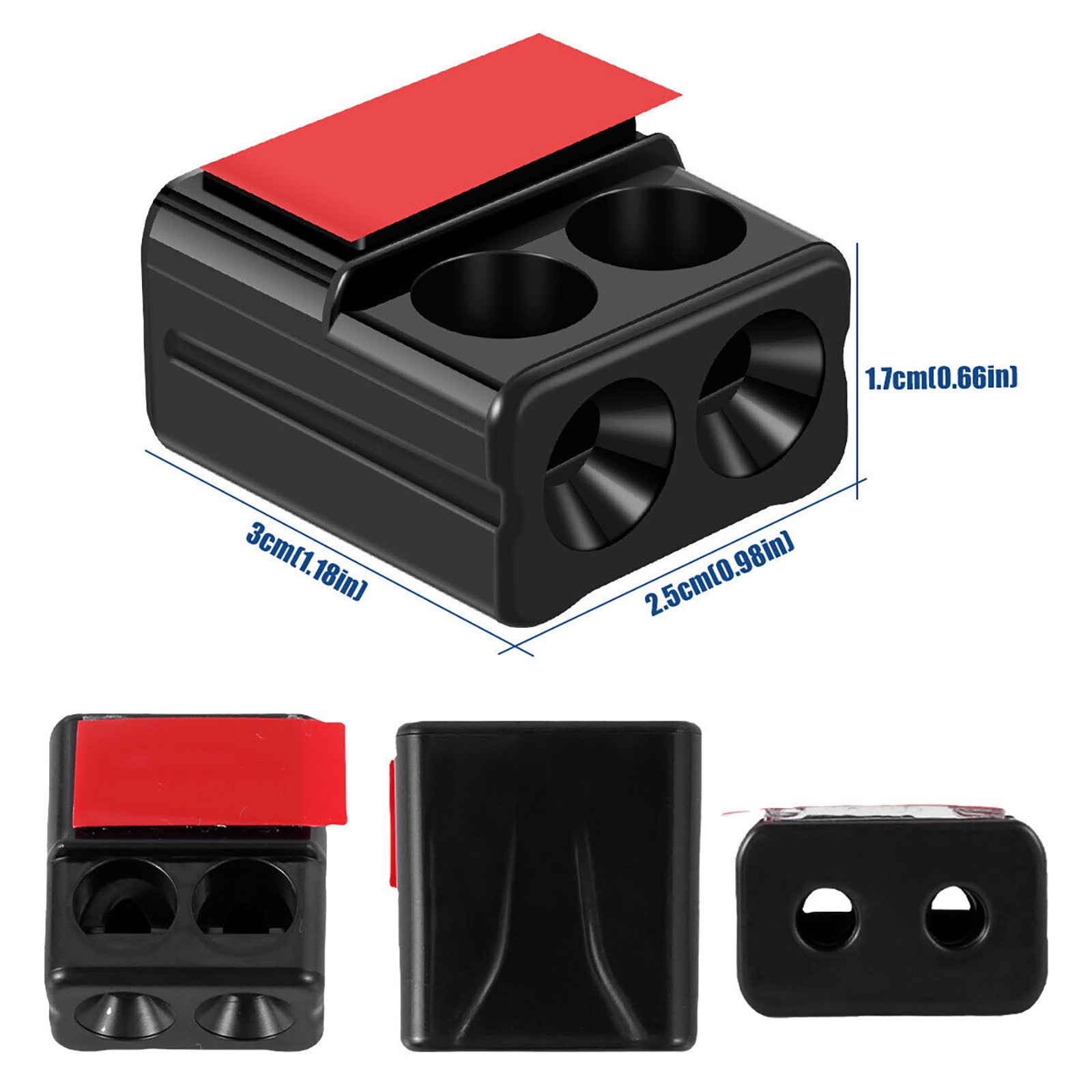 Black 8PCS Ultrasonic Car Deer Alert Whistle Deer Warning Animal Repeller Safety