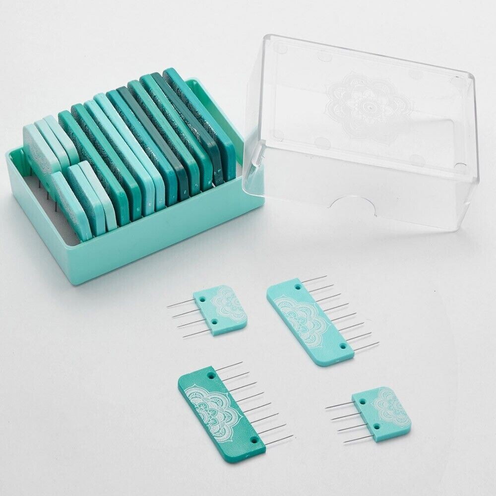 Knitpro Knit Blockers -The Mindful Collection Teal Set of 20 Brand New Release