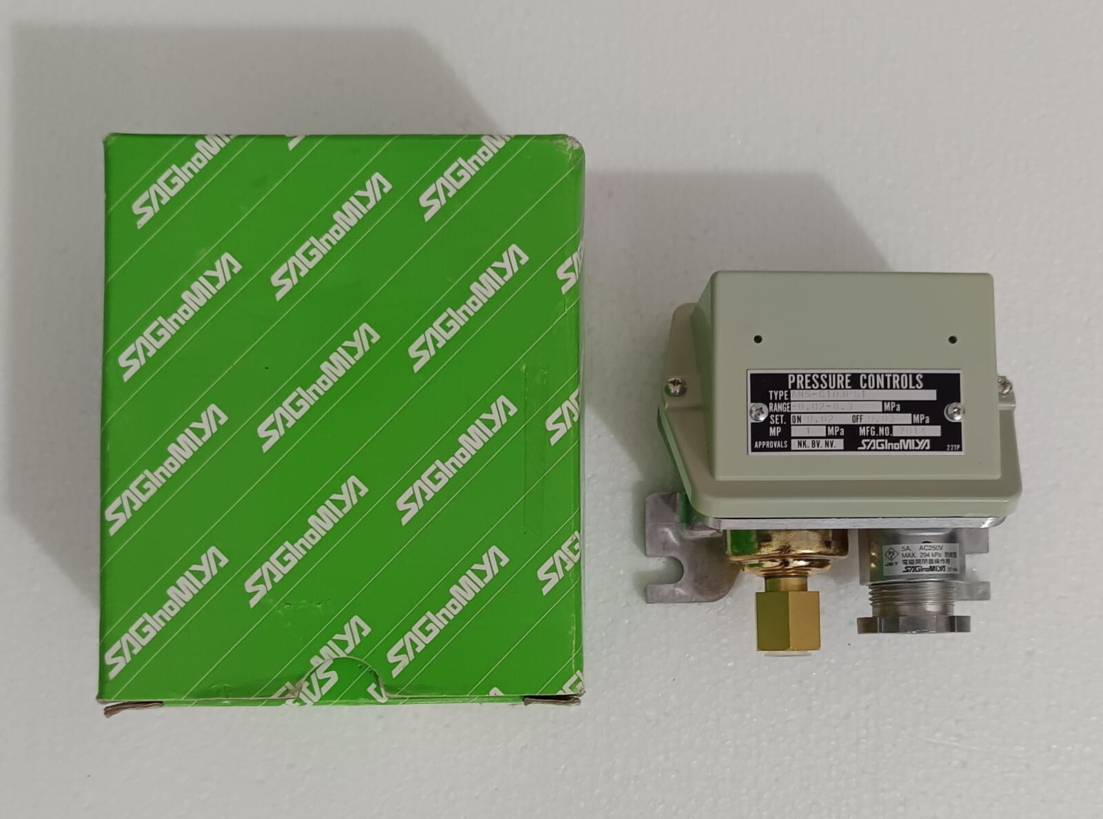 SAGINOMIYA ANS-C103PG1 PRESSURE CONTROLS