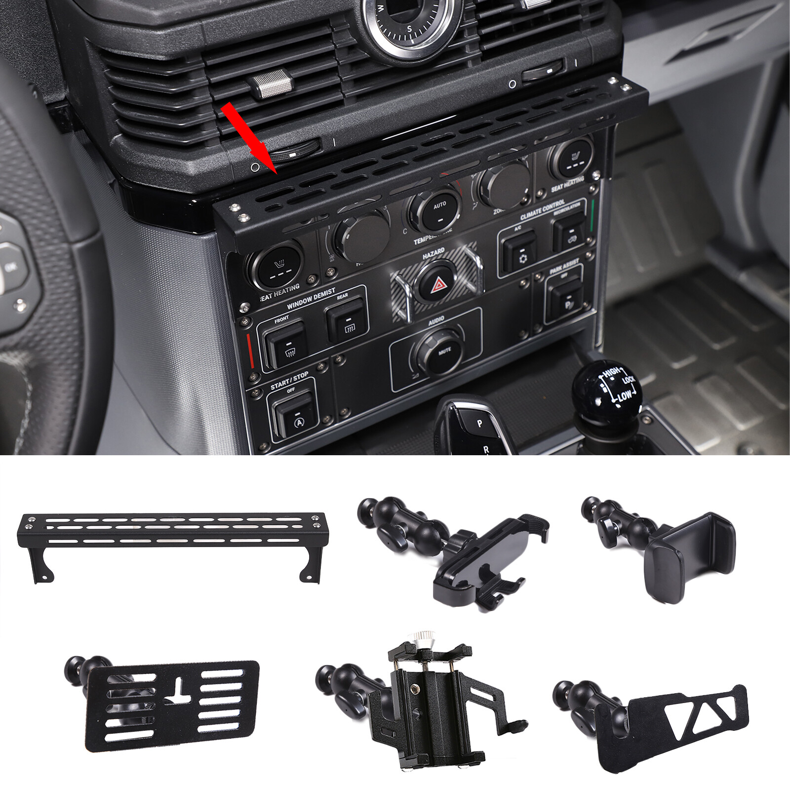 Multifunctional Dashboard Car Mount Phone Holder Fits Ineos Grenadier 2022-26