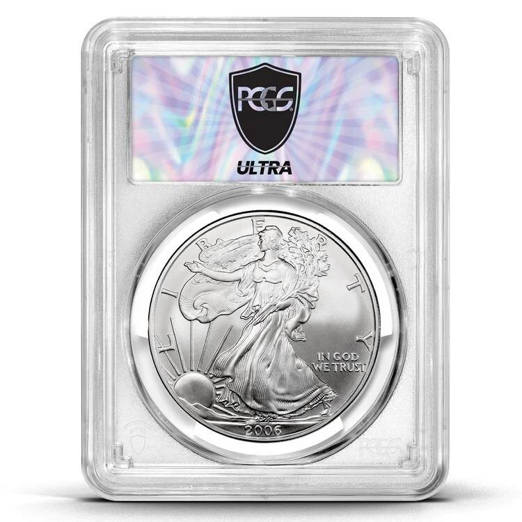 2024W Ultra Breaks HEATWAVE Silver Eagle Burnished PCGS SP70 Coin Mystery Pack