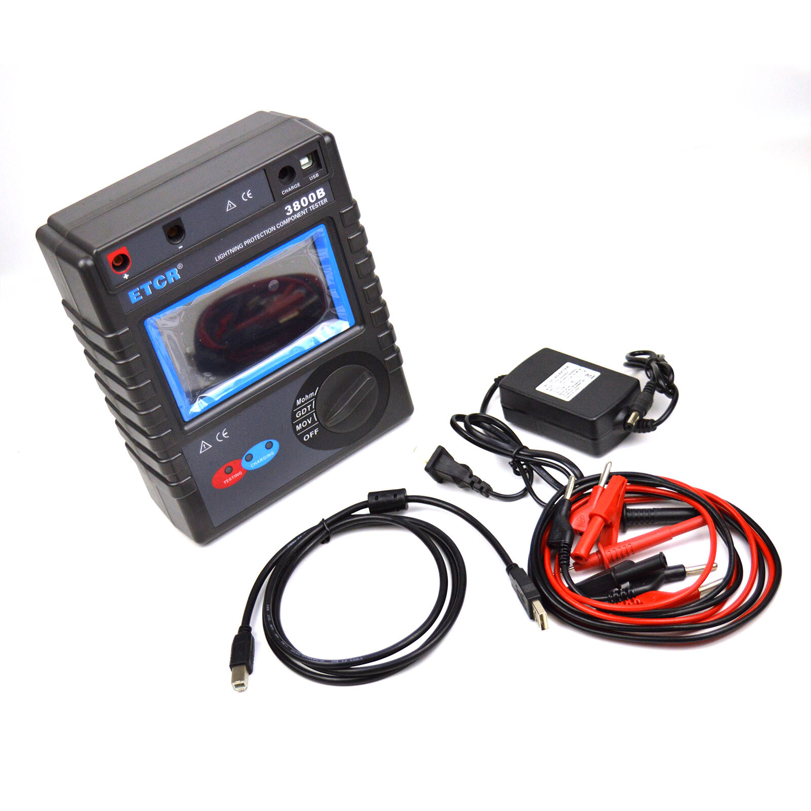 ETCR3800B Lightning Protection Component Tester Touch Color Screen ✦KD
