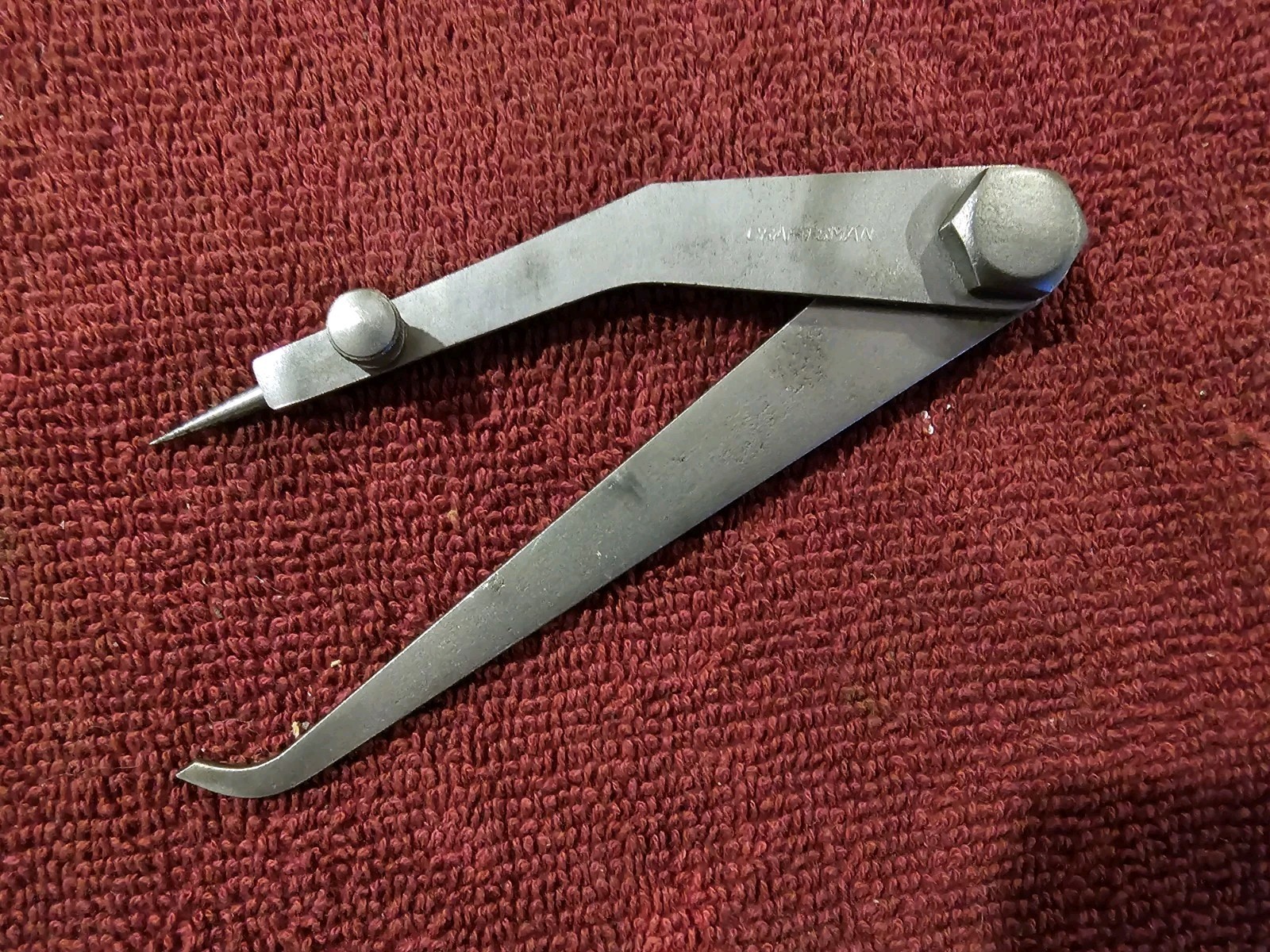 Craftsman Firm-Joint Hermaphrodite Caliper, 4-3/8" Long.
