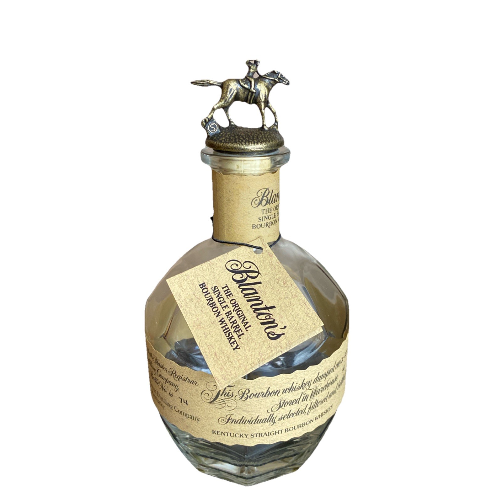 Blantons Bottle Letter S Topper Empty Bottle