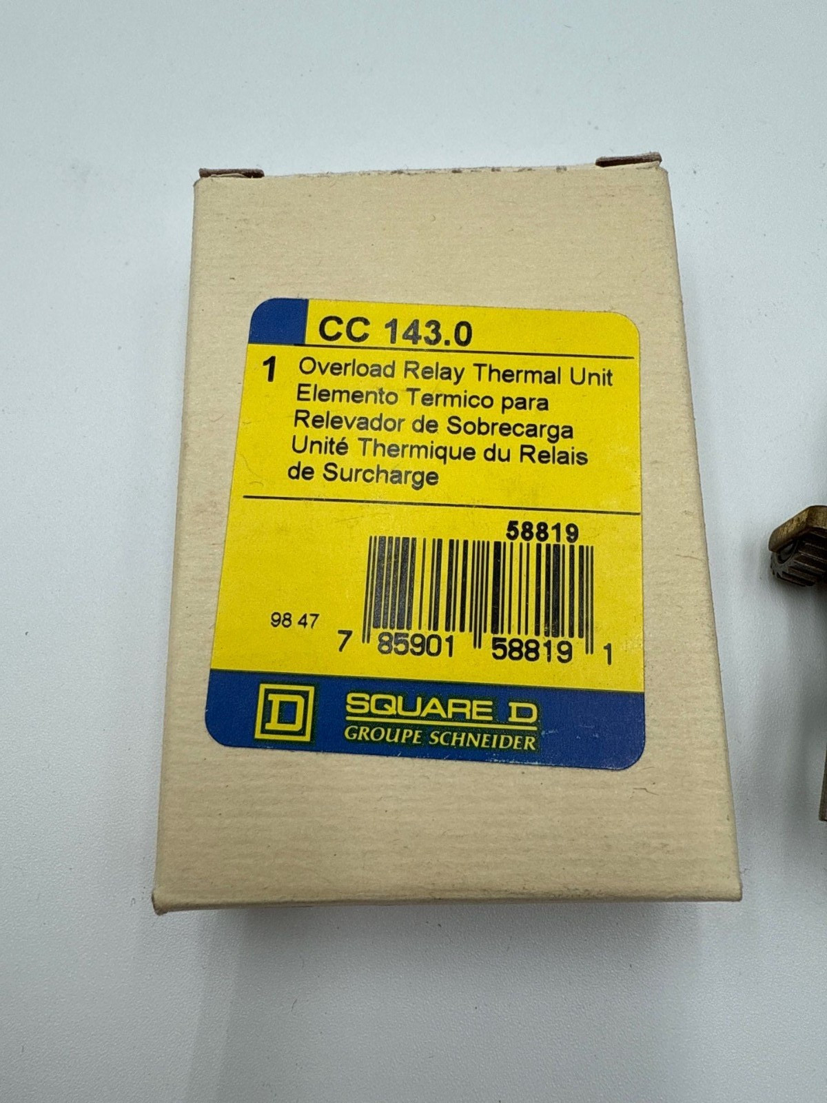 1PC Square D CC143 Thermal Overload Relay Heater Element Unit CC 143.0 New