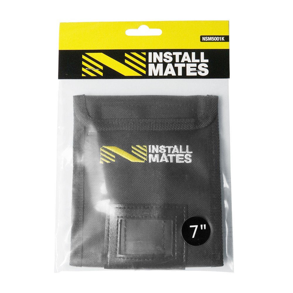 InstallMates™ 7" Cable Tie Storage & Carry Pouch (Black)