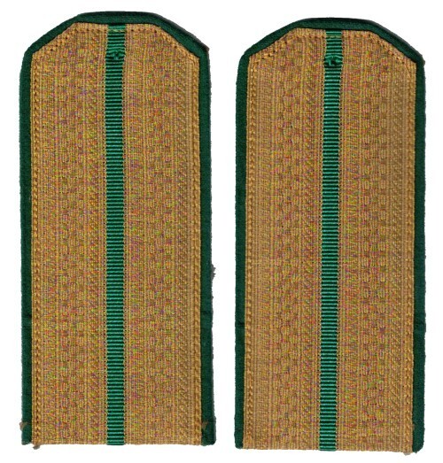 Russian Border Guard parade shoulder boards. For rank of Lt. through Cap. Sew in