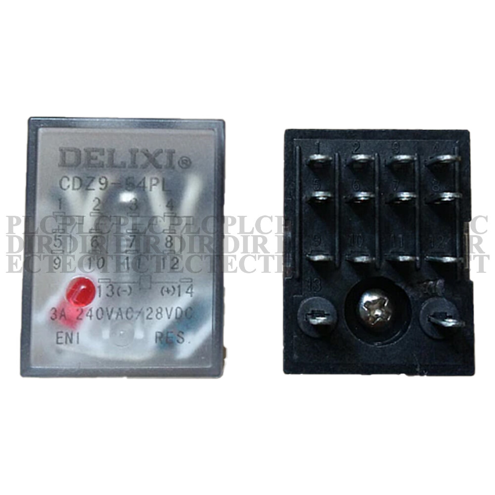 NEW Delixi CDZ9L-54P Intermediate Relay 220V