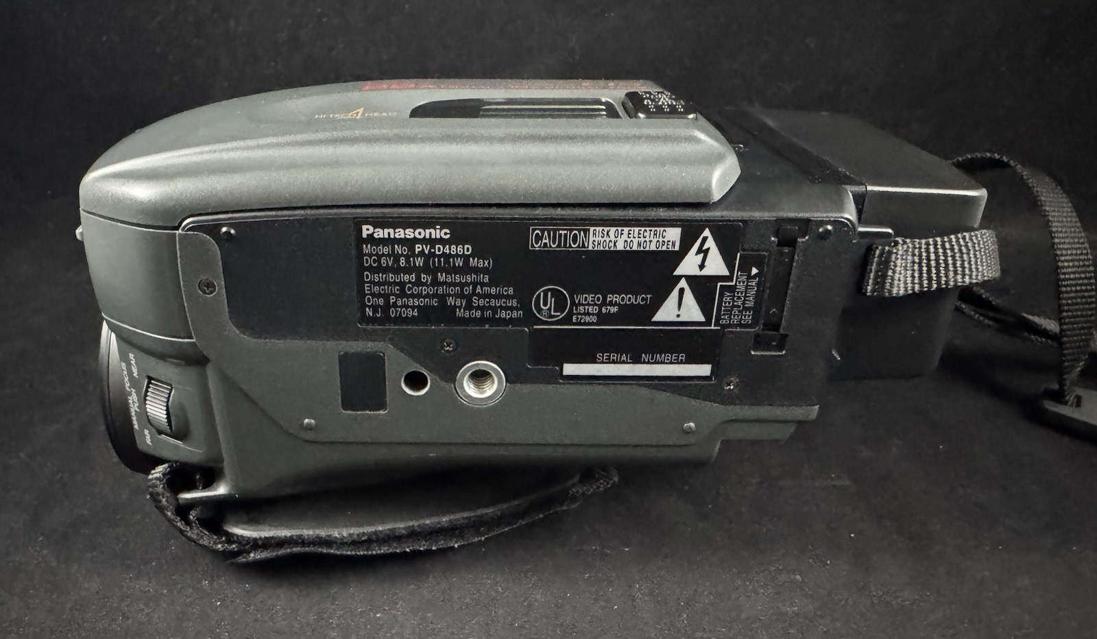 Panasonic Palmcorder IQ Camcorder PV-D486