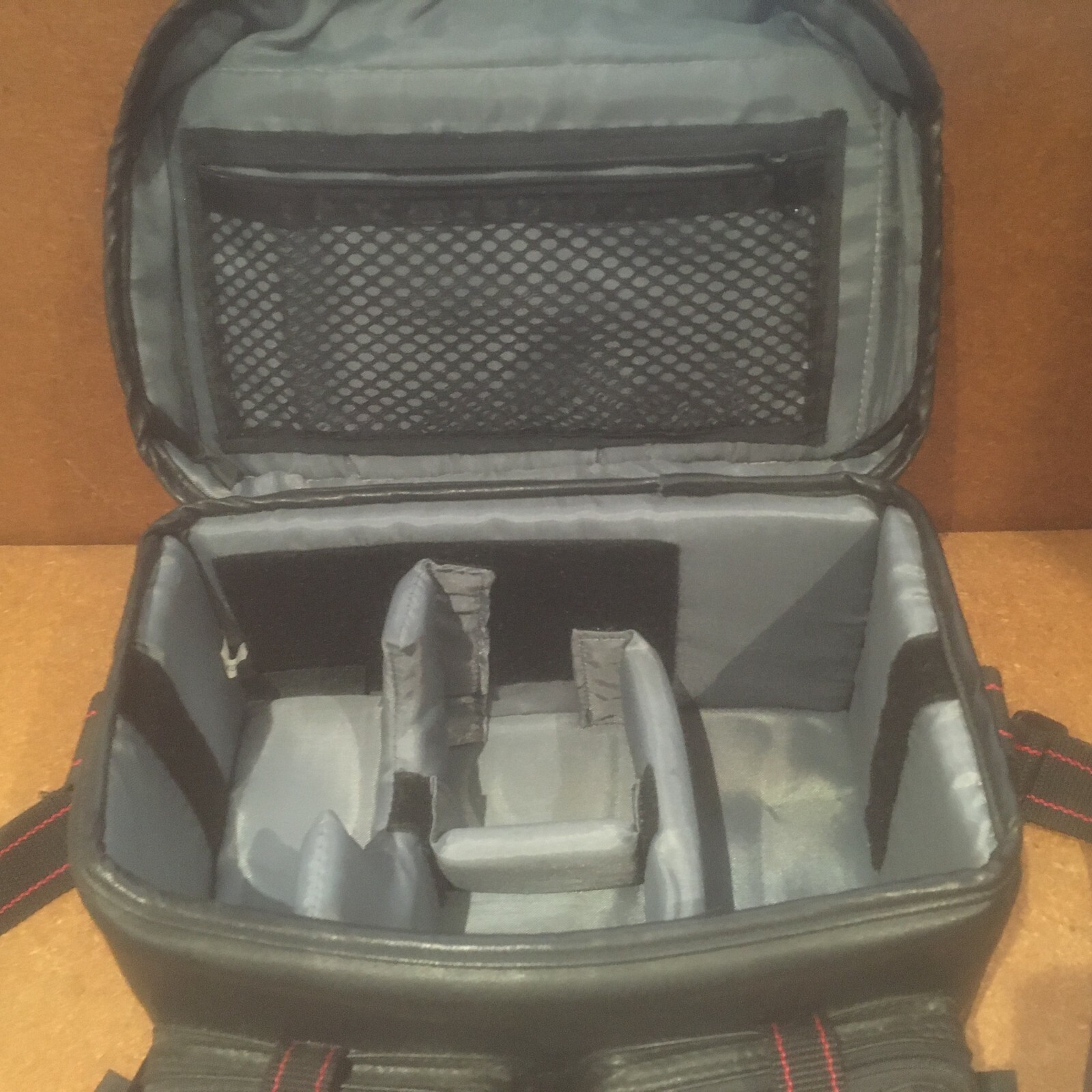 Promaster Black Camera Bag, front pockets, adjustable partitions, shoulder strap