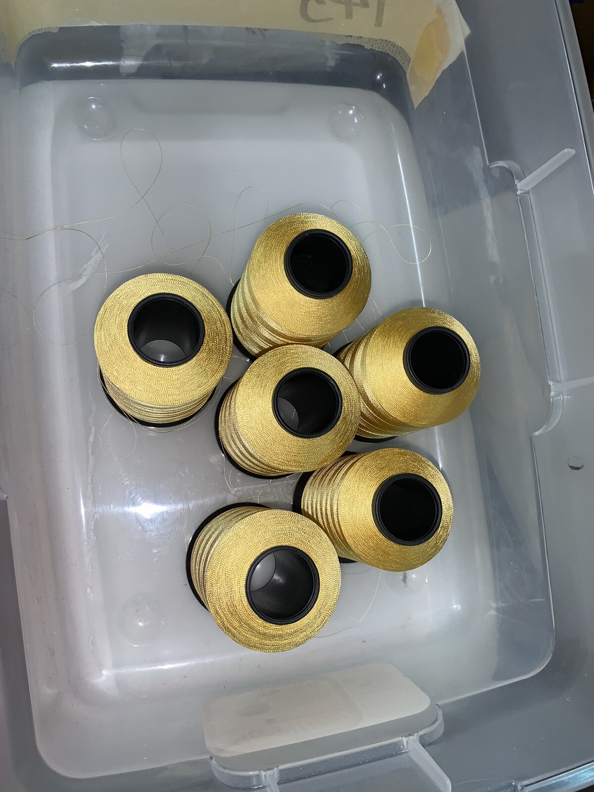 spools of embroidery  threads