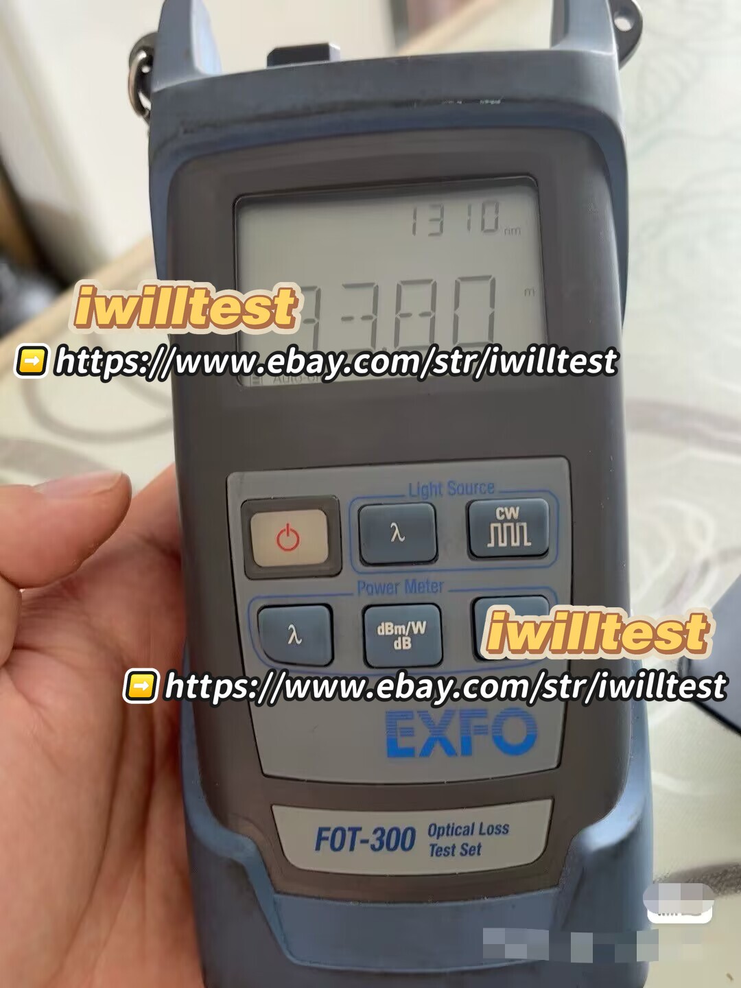 /EXFO FOT -300 OPTICAL LOSS TEST SET FOT300