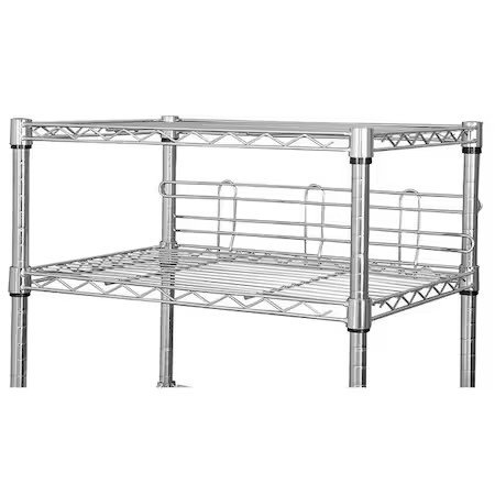 Zoro Select 5Grn5 Ledge, D X 72"W X 6"H, Chrome, Pk2, 5Grn5