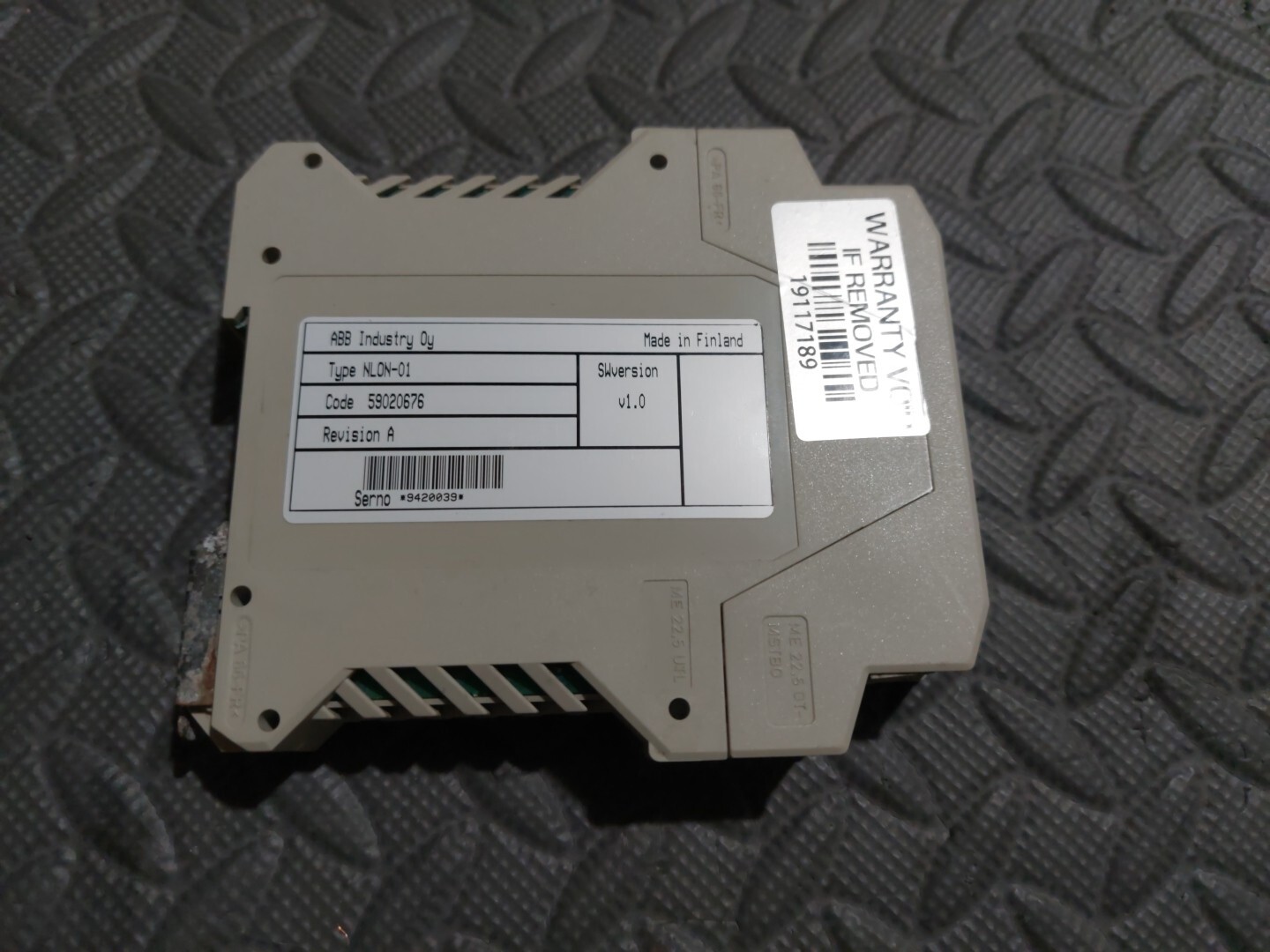 ABB NLON-01. Used. Tested. As Pictured. Free Shipping.