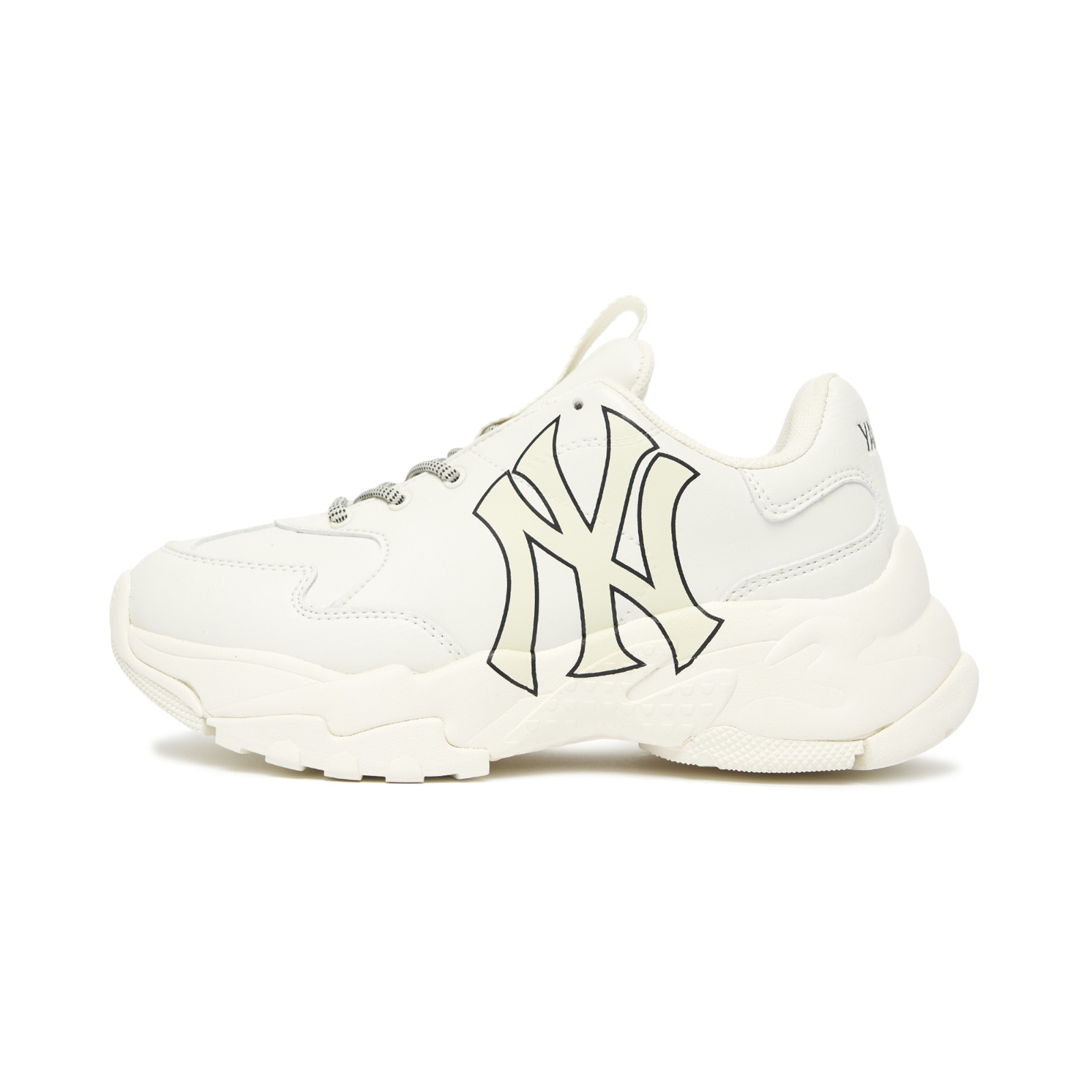 MLB New York Yankees Big Ball Chunky A Shoes Baseball Sneakers White Size 5-11