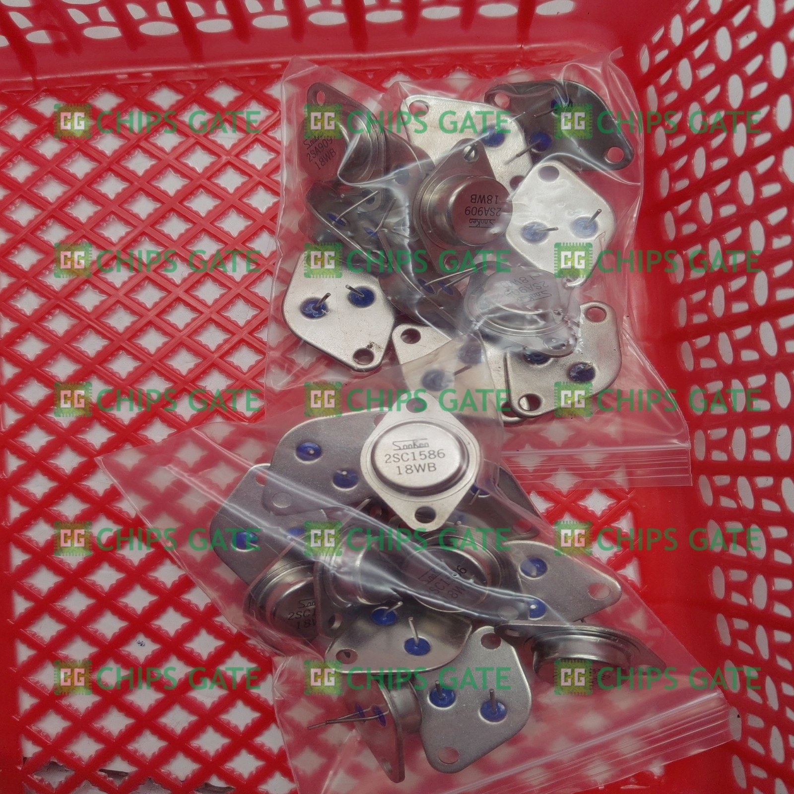 1 PAIR Transistor SANKEN TO-3 2SA909/2SC1586 100% Genuine and New