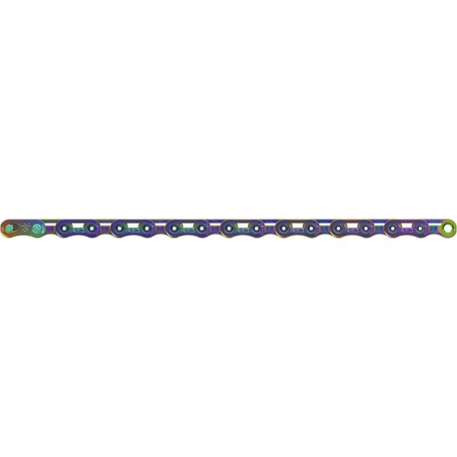 SRAM RED Flattop Chain - 12/13-Speed, 126 Links, Flattop, PowerLock, Rainbow, E1