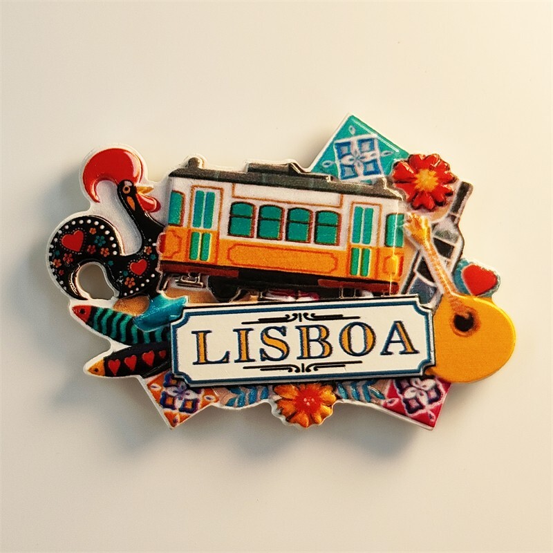 Portugal Lisbon Collectible Tourist Souvenir 3D Resin IDEA Fridge Magnet Craft