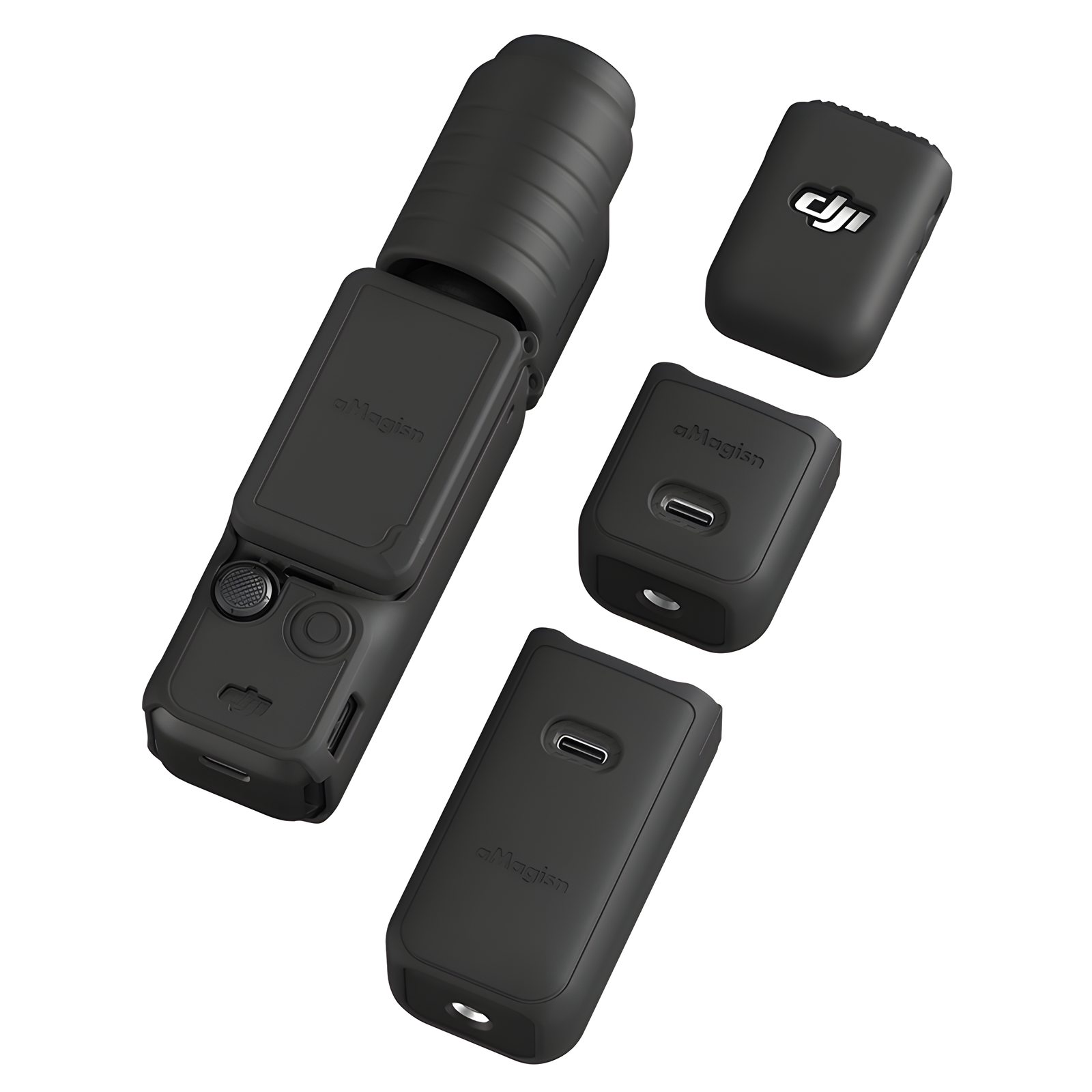 Protective Case for DJI Osmo Pocket 3 Lanyard Lens Cap