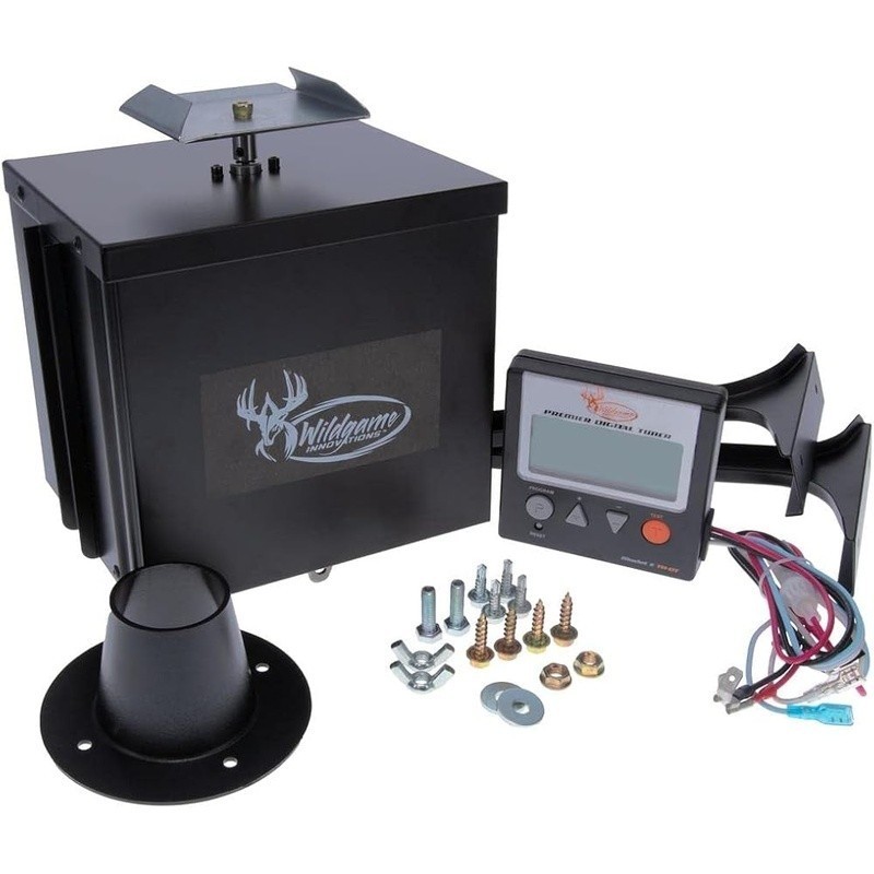 Digital Game Feeder Kit Adjustable Timer Deer Attractor Weather Resistant 360°