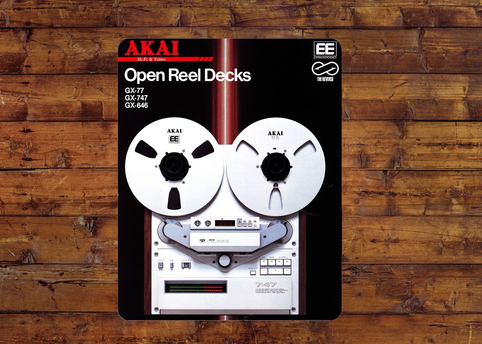 Akai Reel  8X10 Metal Sign Wall Art Garage Game Room Fan Gift Poster Door Bar