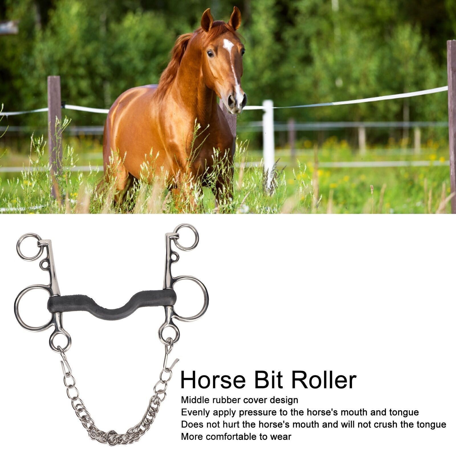 Horse Mouth Bit Stainless Steel Safe Rustproof Hand Polishing Horse MouthSnaffle