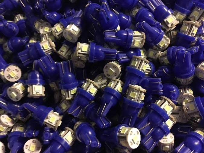 (3)COOL BLUE 8V-LED LAMPS/KR-4010 5010 5510 6050 6650 KR-7050 8050/ Kenwood
