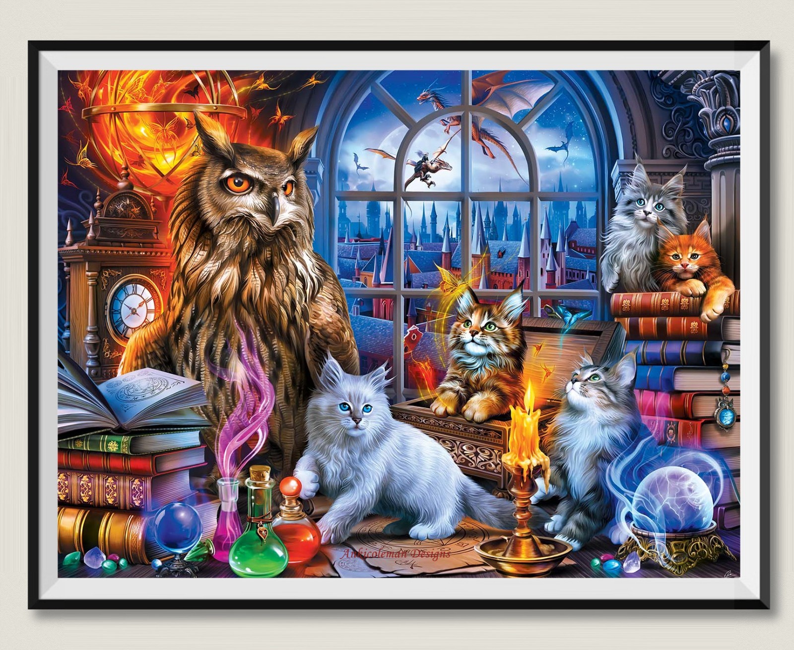 Caretakers of the Study - Chart Counted Cross Stitch Patterns Needlework DMC