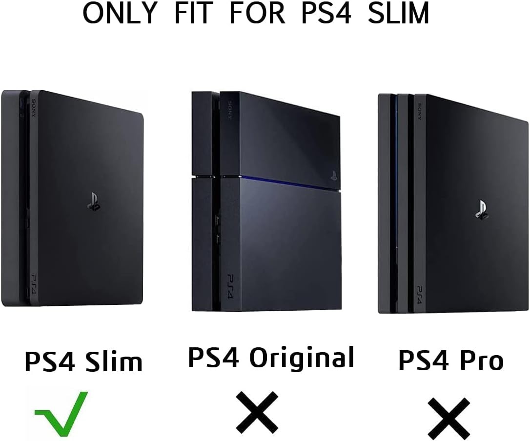 For Sony PS4 Slim Wall Mount Bracket Metal Holder Space Saving Console Stand