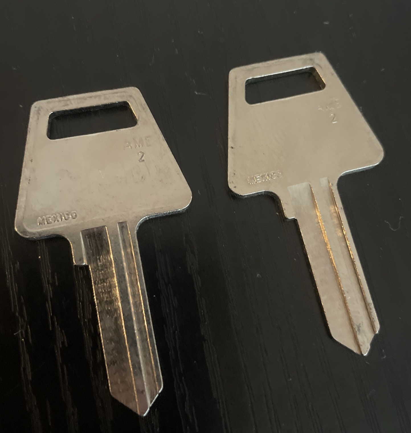 American AM7 AME-2 A1045 Nickle Silver 2x Key Blank