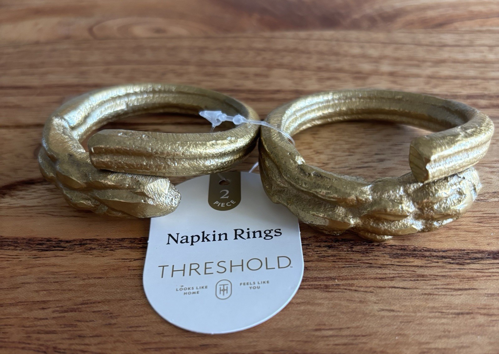 Threshold Gold Napkin Rings - Set of 2 Home Decor