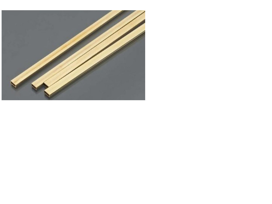 1/8"x1/4"x12" Rectangular Brass Tube .014 Wall (1) K&S Metals 8264