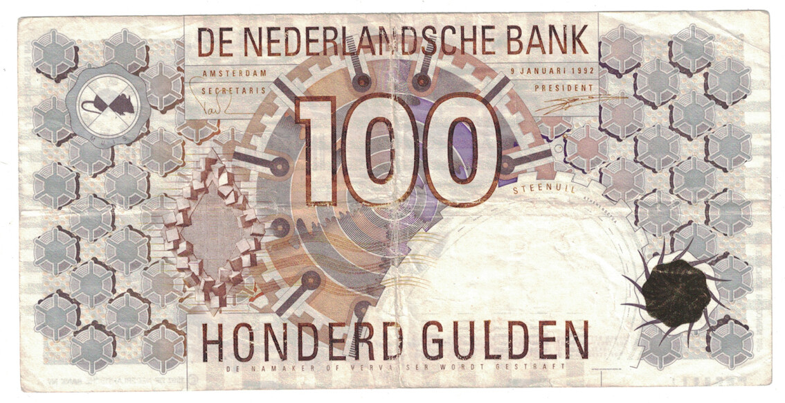 Netherlands - 9.1.1992 100 Gulden Banknote (P-101)