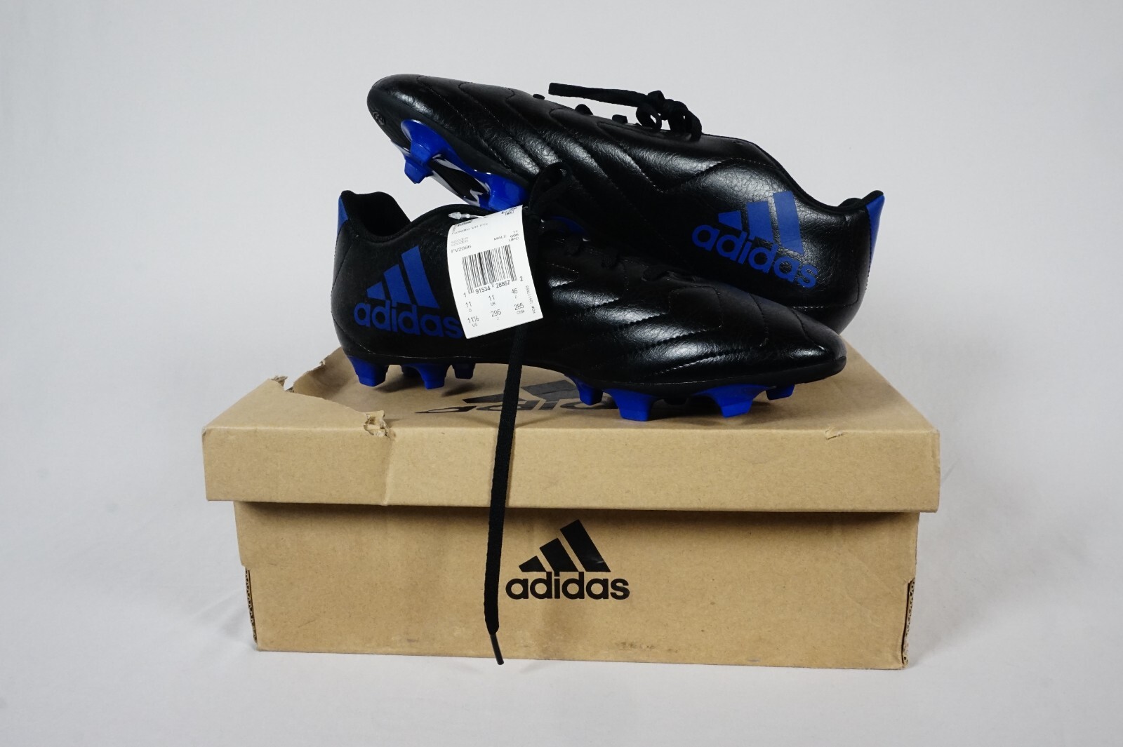 Adidas Goletto VII FG Men's Soccer Cleats Size US  11.5 Blue Black NEW!!