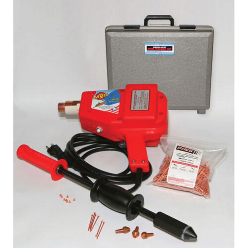 Motor Guard JO1050 Stud Welder Kit, 120V, Slide Hammer & 500 Pins, Low-Heat Tech