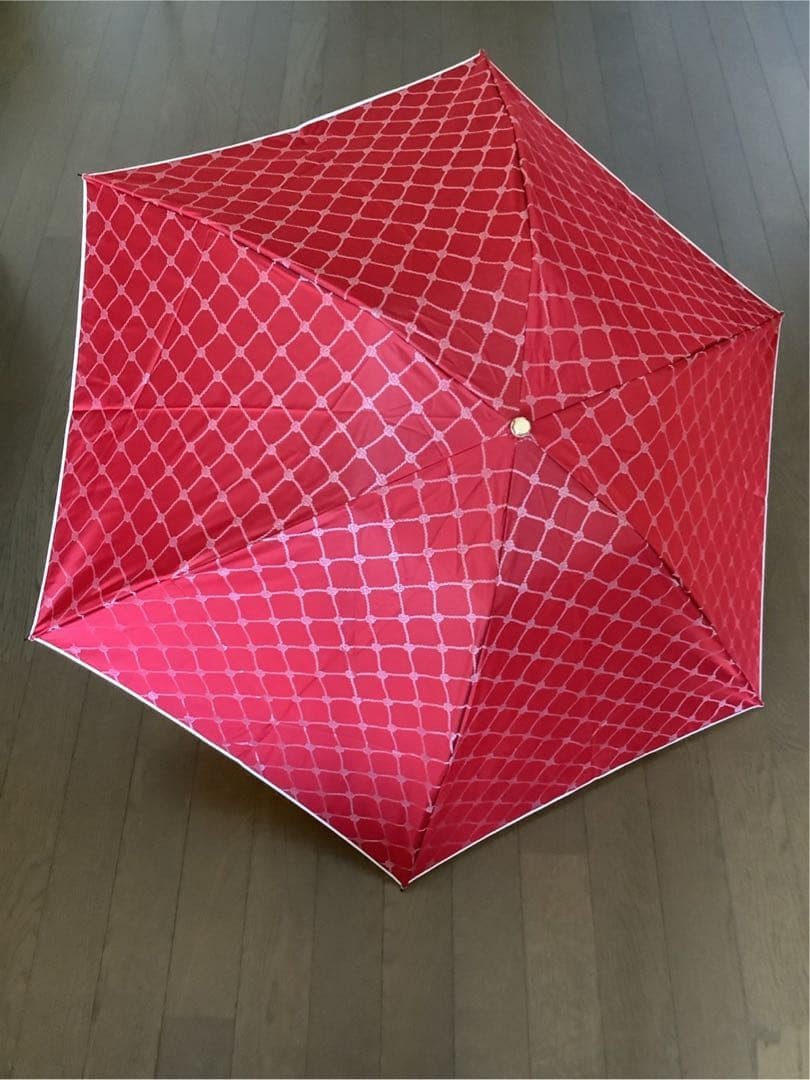 Burberry Folding Umbrella - Red - Unused - Excellent Condition