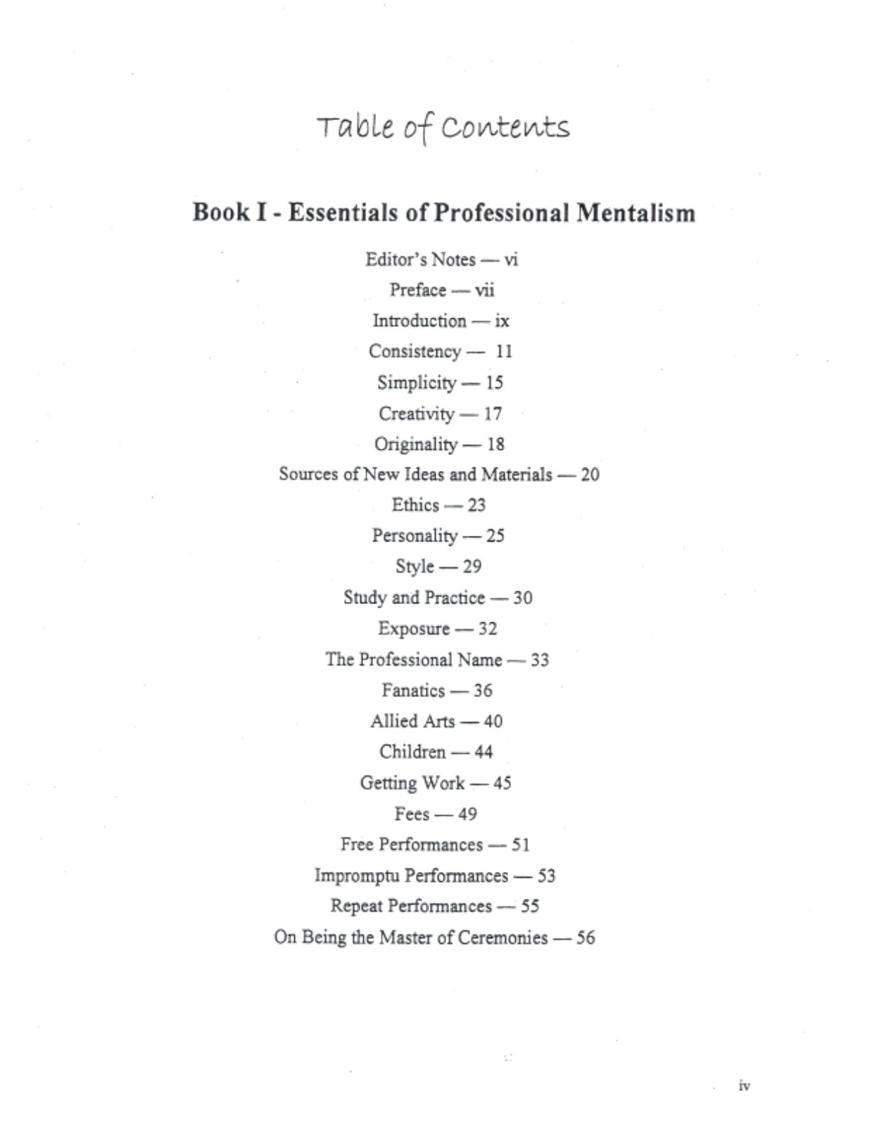 Larry Knecht on Mentalism