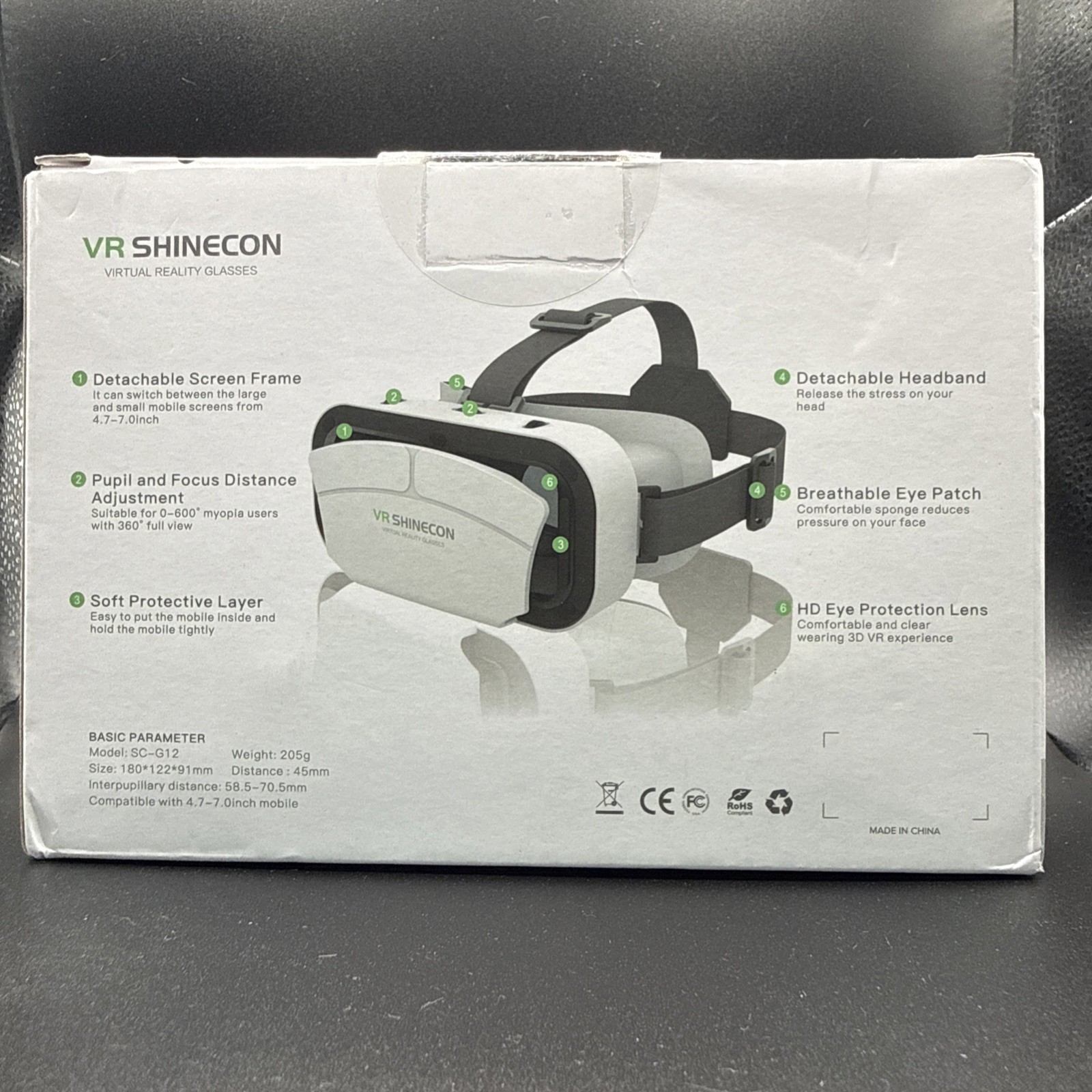 VR Shinecon Virtual Reality Glasses SC-G12