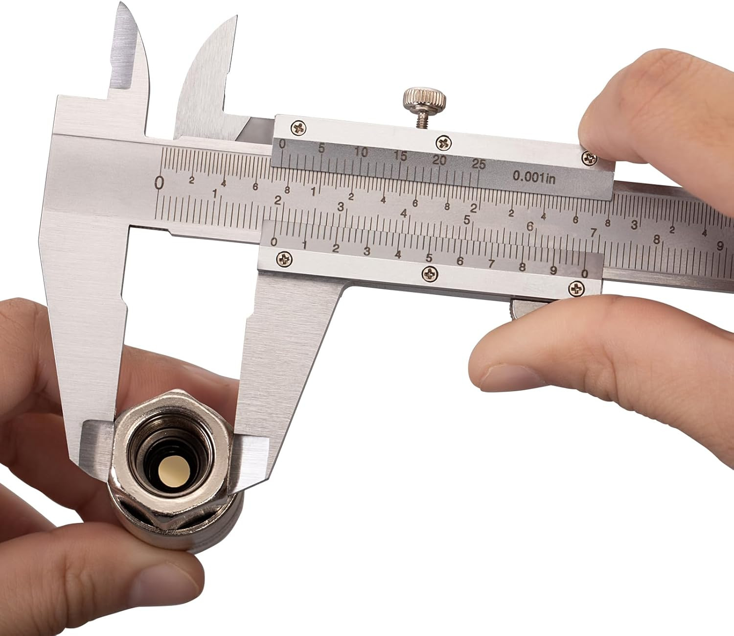 Vernier Caliper Measuring Tool 6", 0-6Inch/0-150Mm Manual Non Digital Calipers,