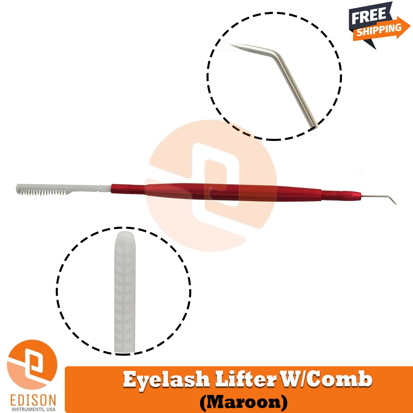 Professional Eyelashes Lifter Curler Lash Separating Comb Extension Instrument