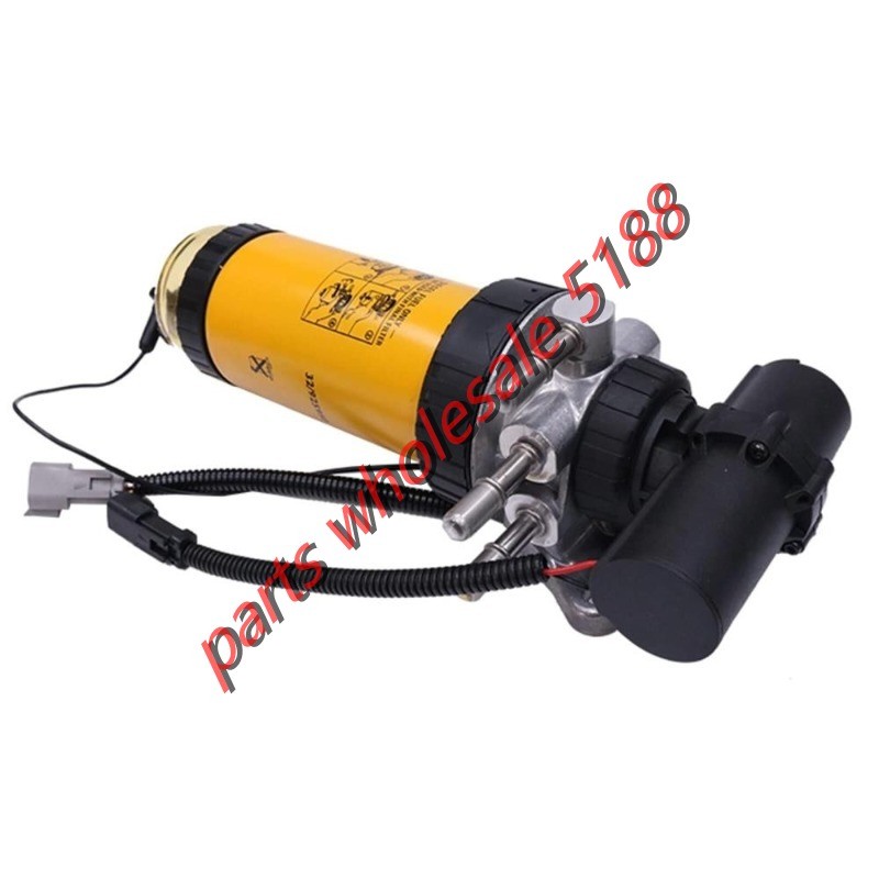 Fuel Lift Pump & Fuel Filter Assembly 12V 320/A7046 For JCB Loader 3CX 4CX 1PC &