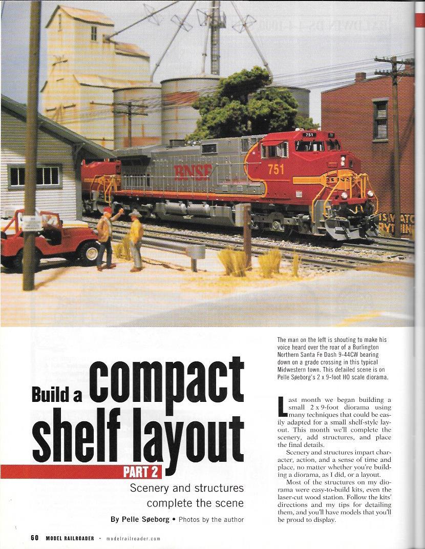 Model Railroader Nov.2002 Rio Grande SD70 Shelf Layout Trolley Track Shingles