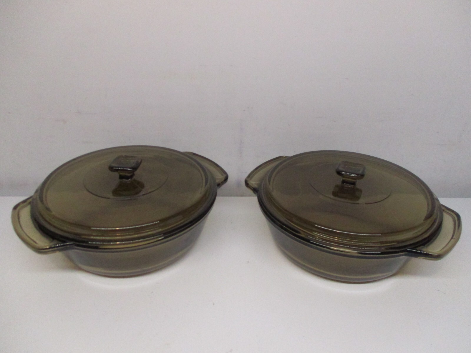 Vtg Anchor Hocking Fire King Amber Brown Casserole Dish w/Lid No 1037 1-1/2 QT