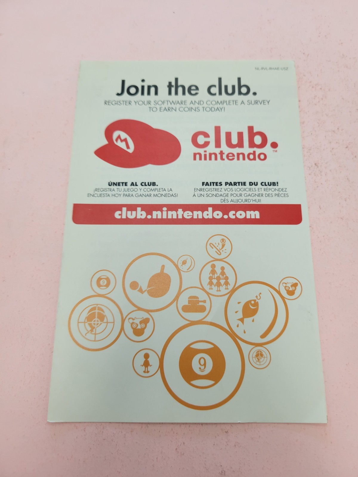 Wii Play Game Insert - Join The Club